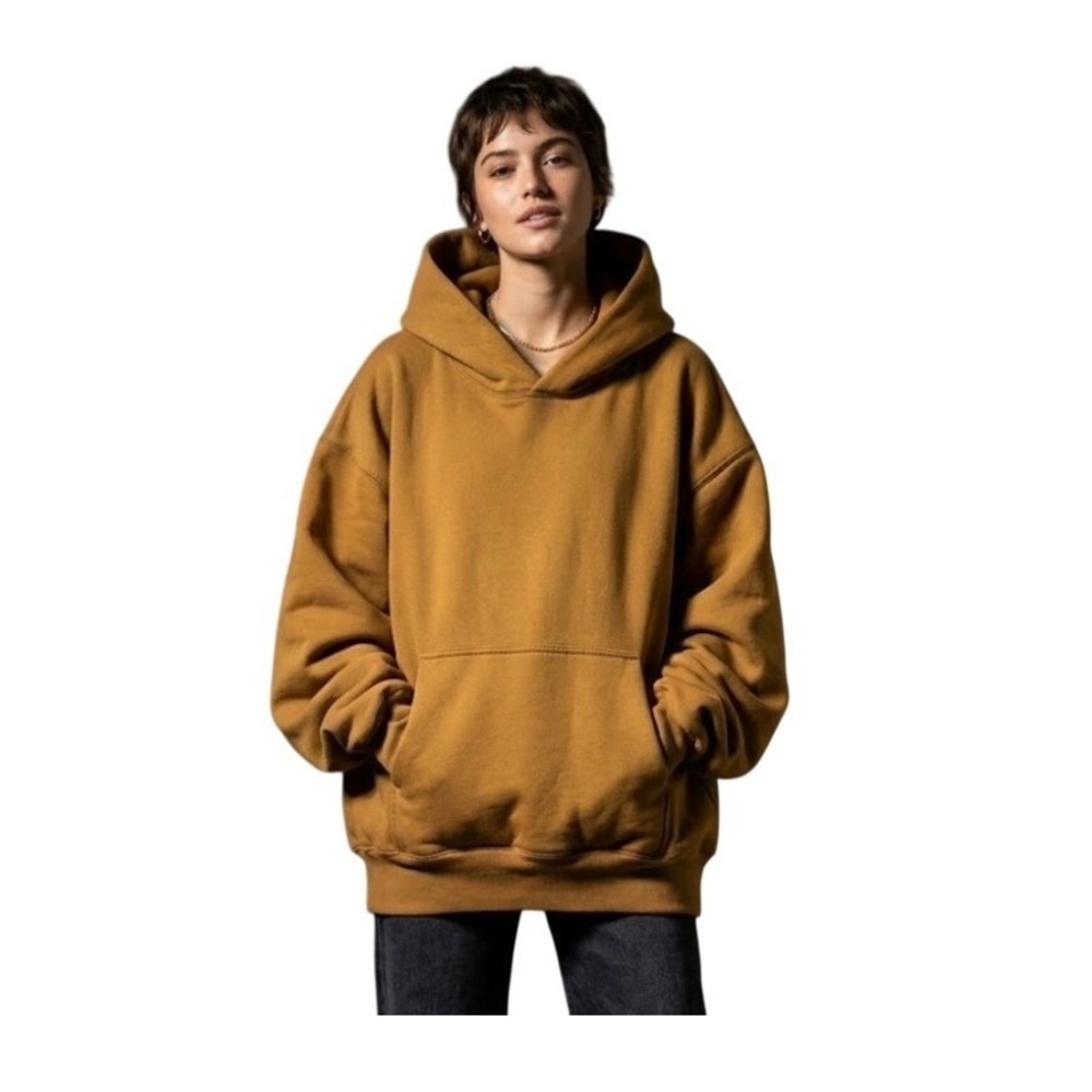 Yeezy Gap Perfect Hoodie Light Brown Double Layered Sweatshirt YZY XS/S‎